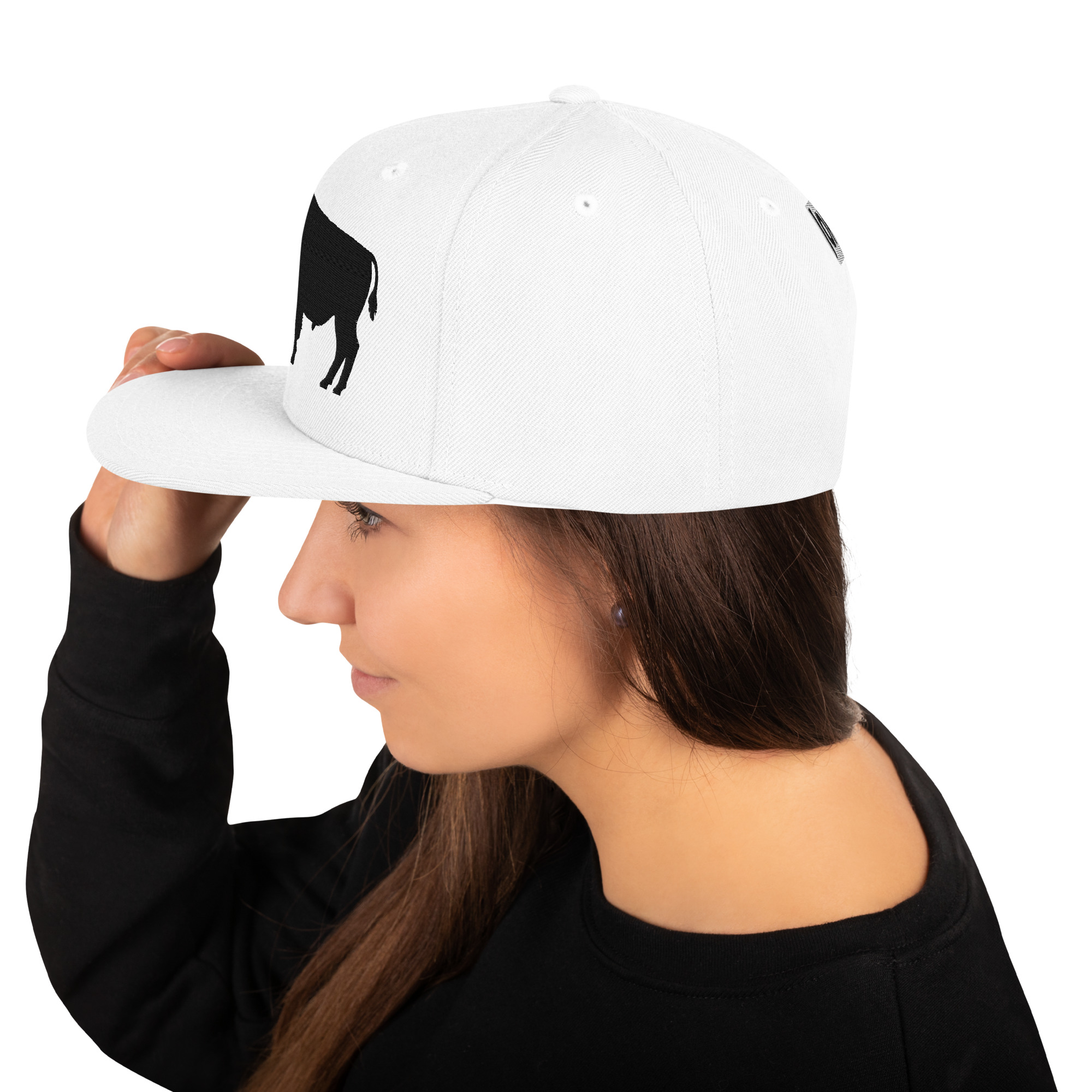 classic-snapback-white-left-side-6893c794cd557.jpg Snapback Hat - Image 7