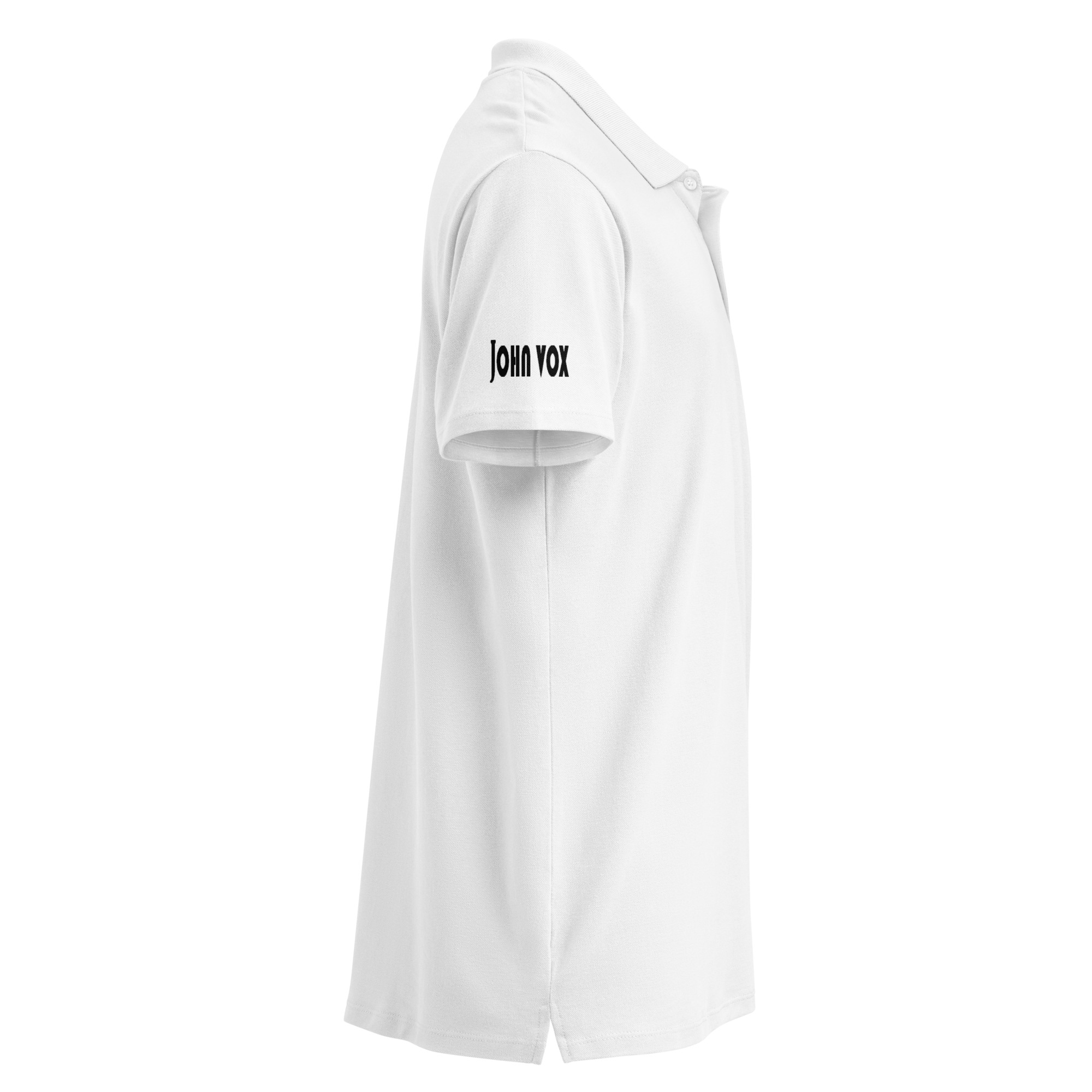 unisex-premium-pique-polo-shirt-white-right-68964fdfe1d30.jpg Premium pique polo shirt - Image 4